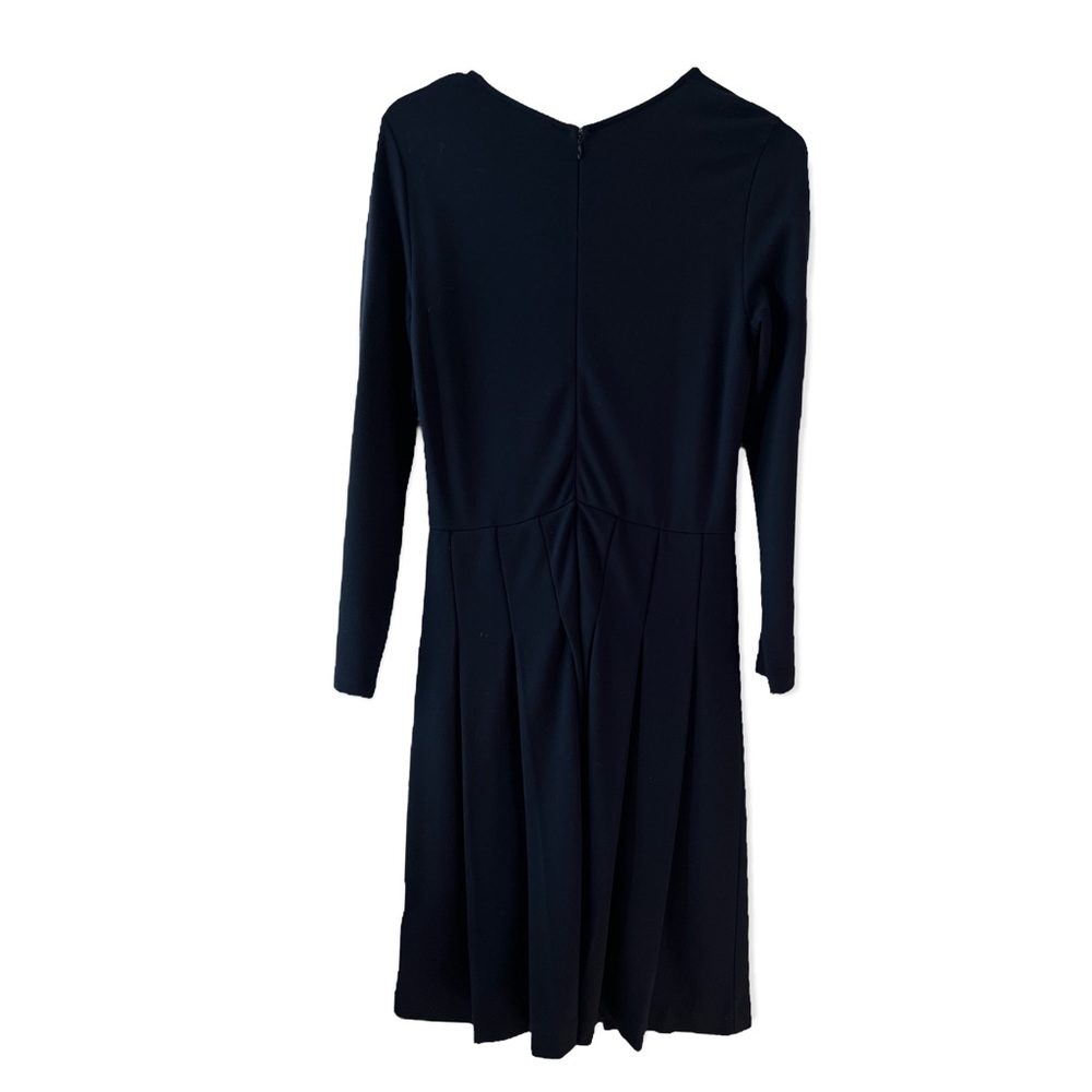 J Crew pleated ponte dress women's size 6 black - Picture 4 of 8
